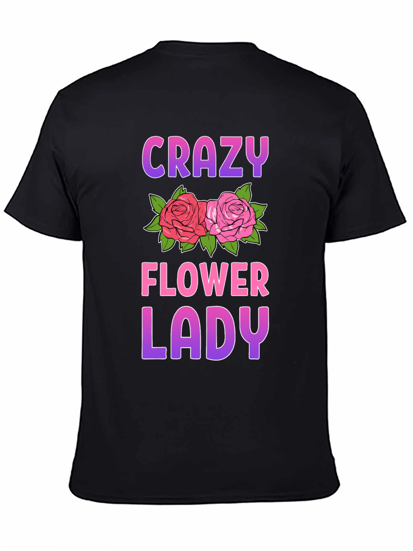 Crazy Flower Lady Graphic Tee