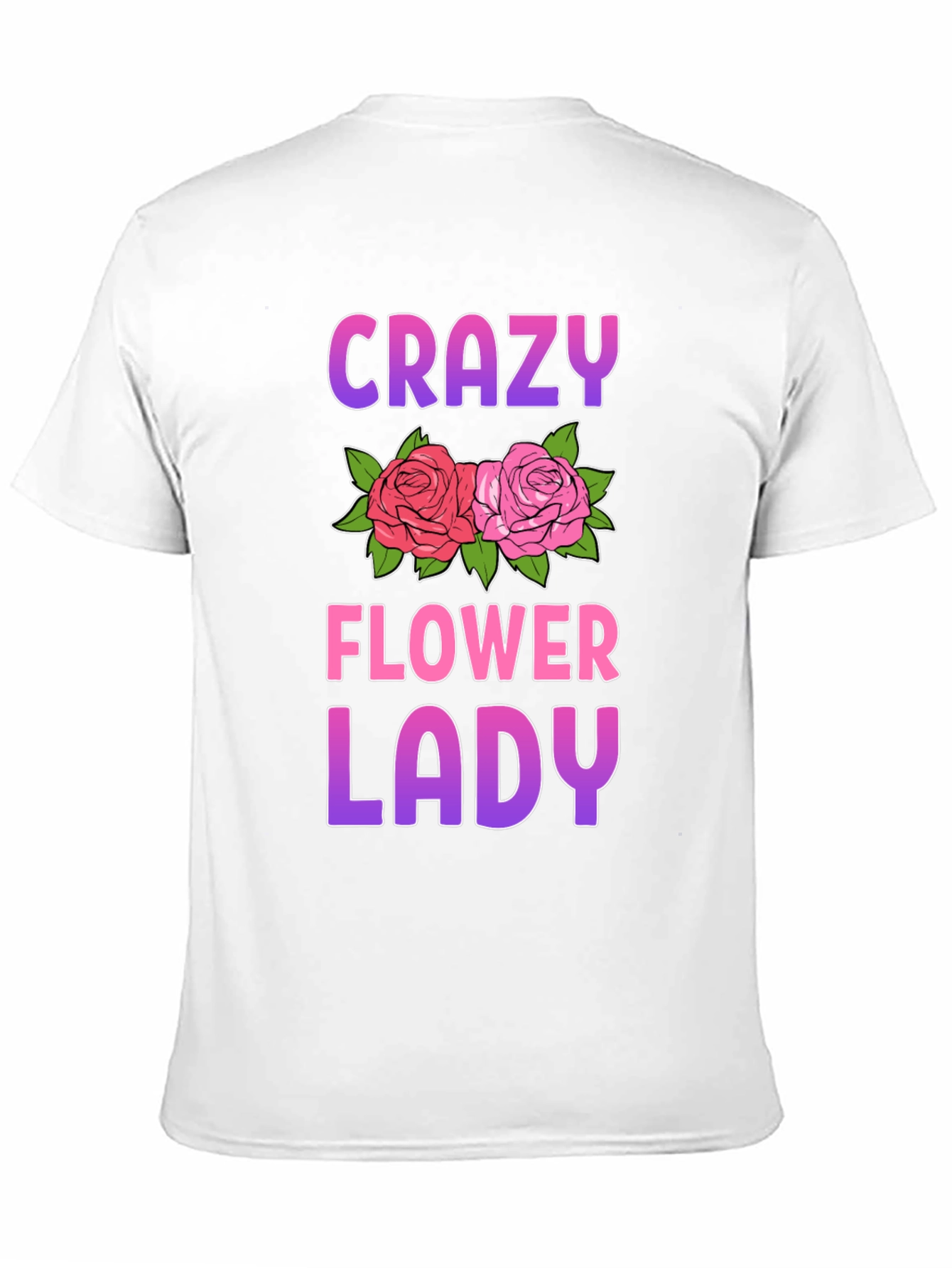 Crazy Flower Lady Graphic Tee