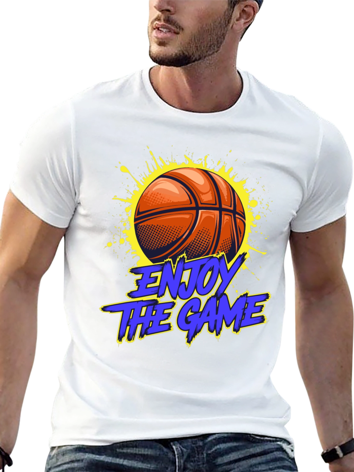 Enjoy The Game Basketball Graphic Tee