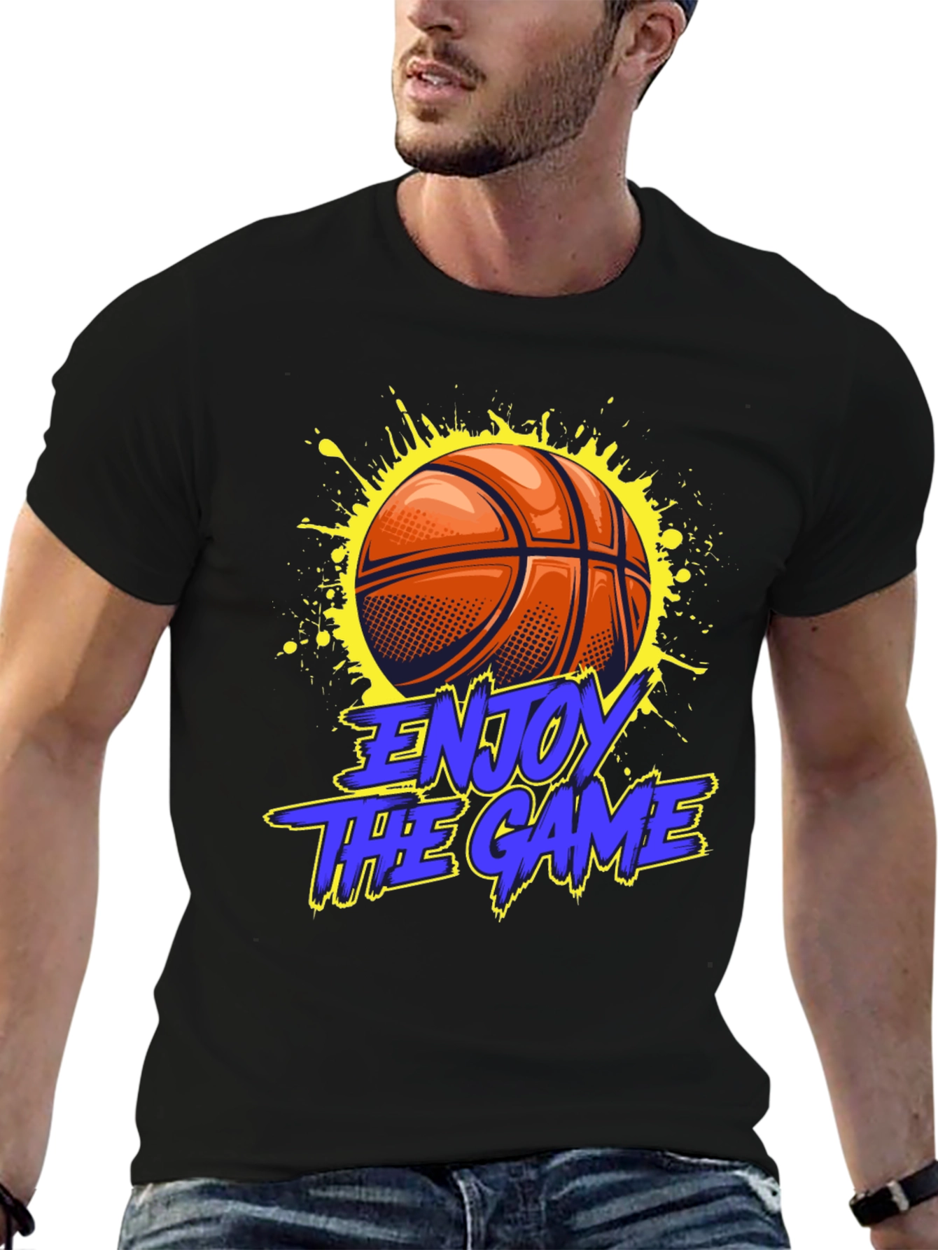Enjoy The Game Basketball Graphic Tee