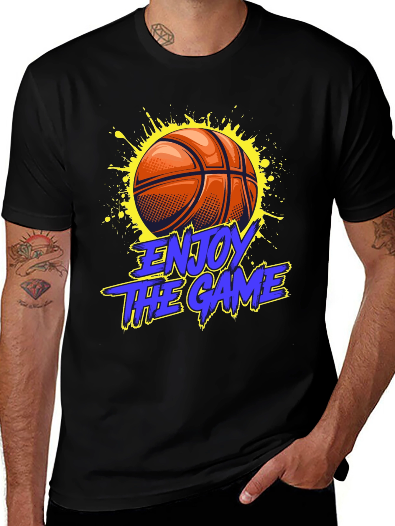 Enjoy The Game Basketball Graphic Tee