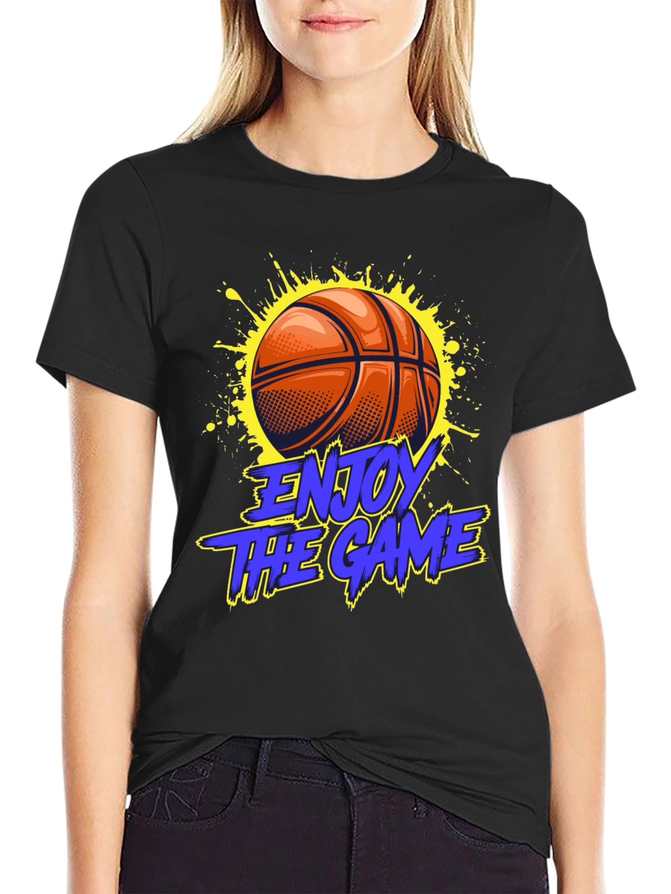 Enjoy The Game Basketball Graphic Tee