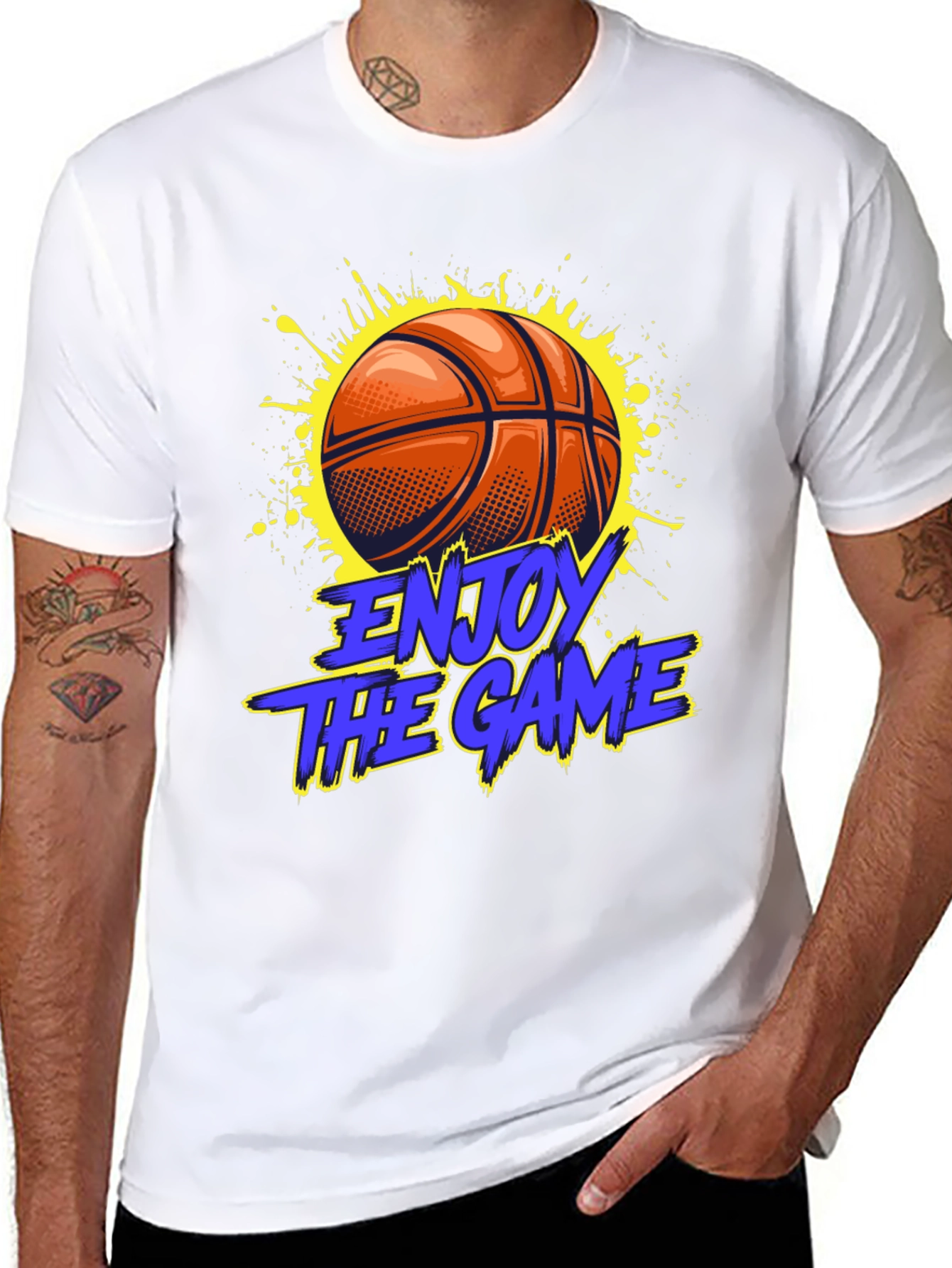 Enjoy The Game Basketball Graphic Tee