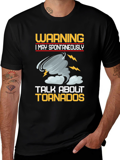 Warning Tornadoes Graphic Tee - Black