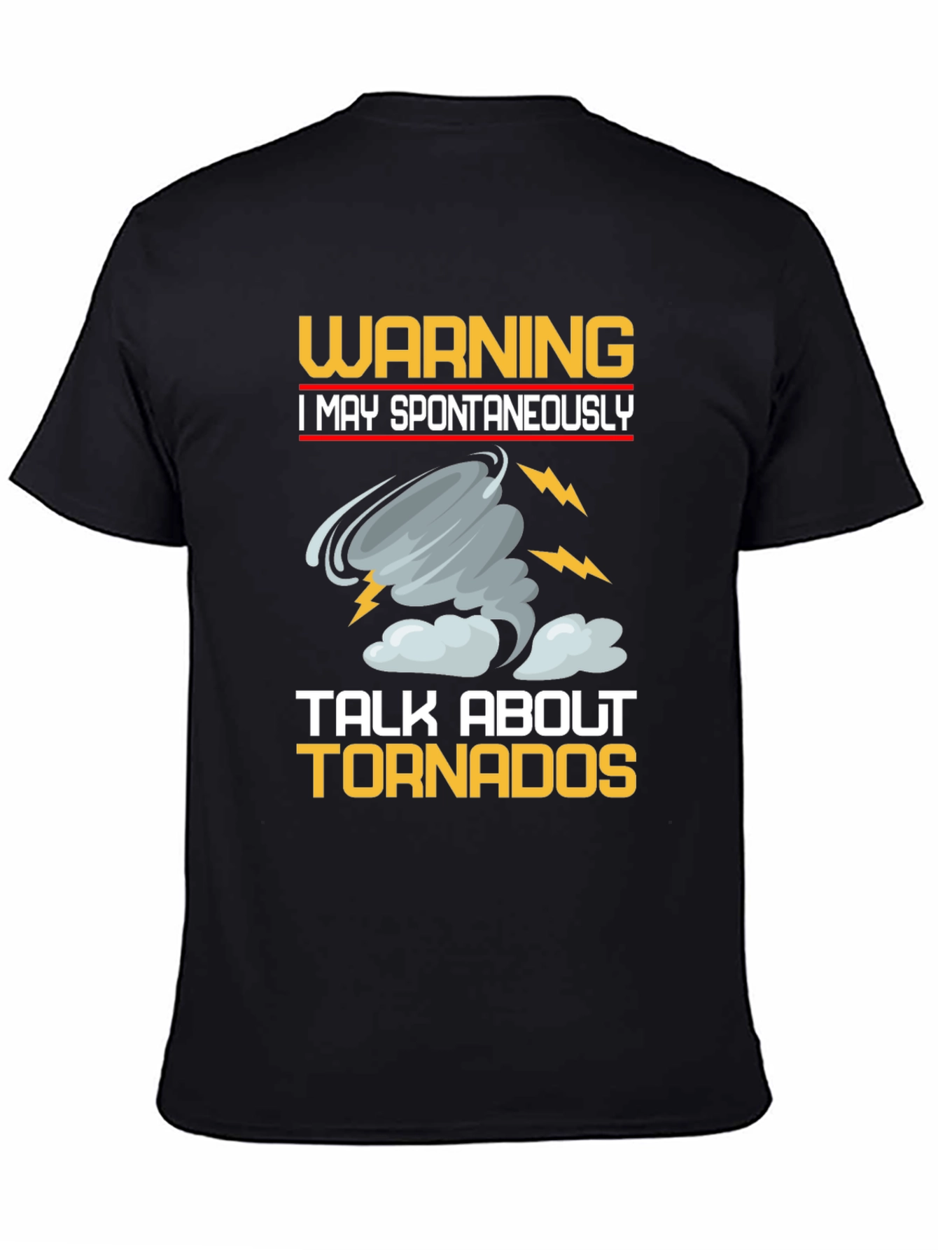 Warning Tornadoes Graphic Tee - Black