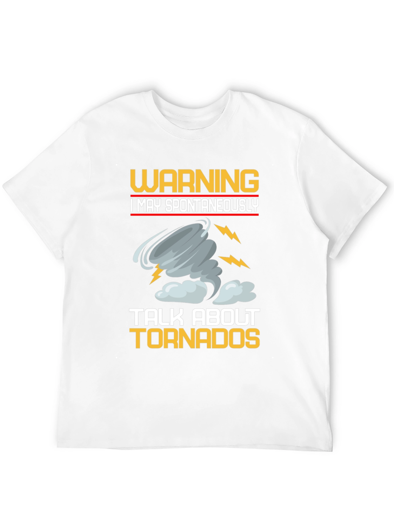 Warning Tornadoes Graphic Tee - Black