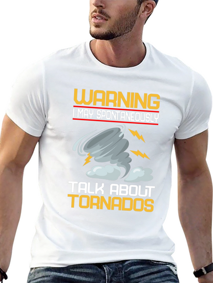 Warning Tornadoes Graphic Tee - Black