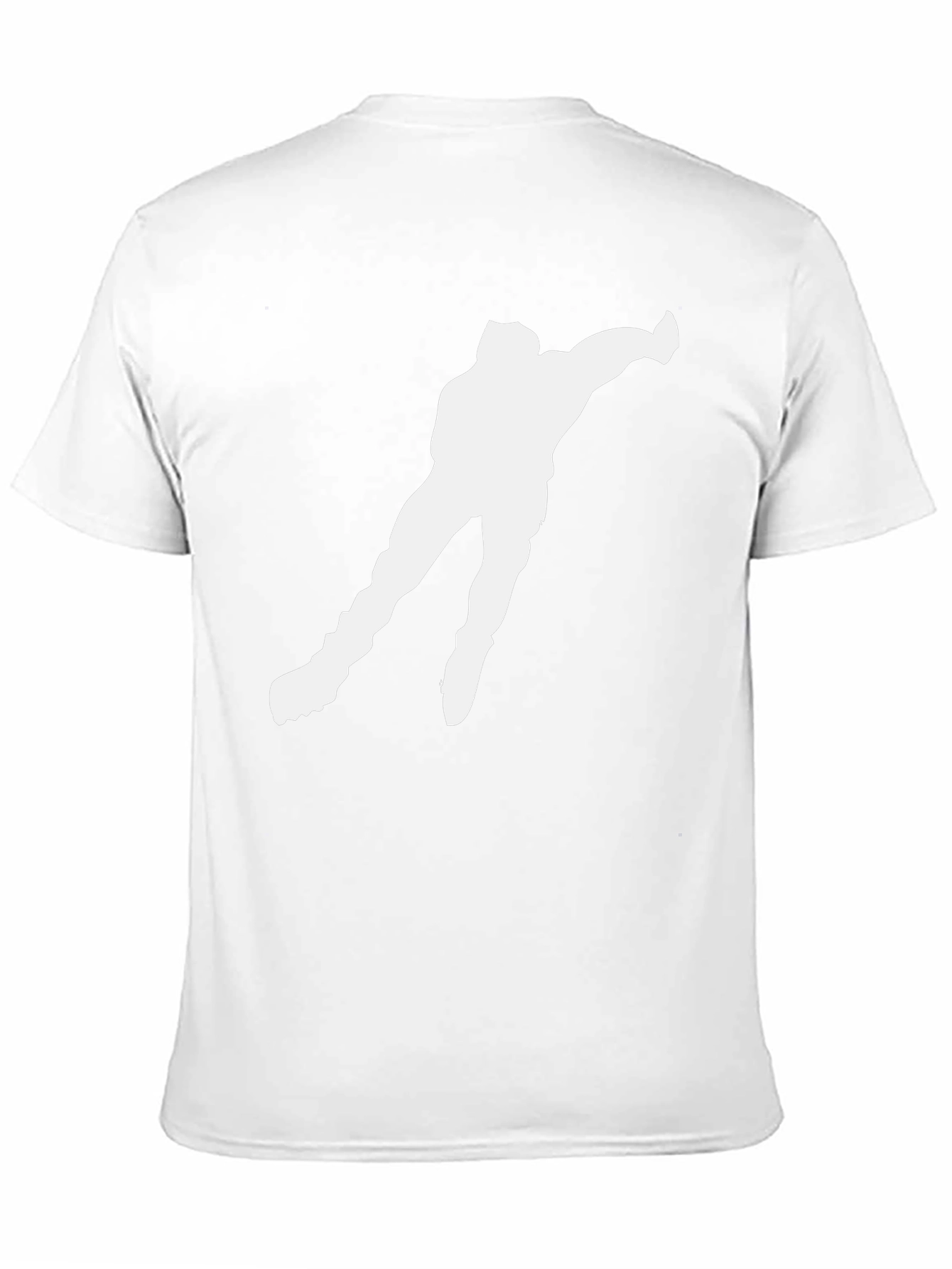 Ice Skater Silhouette Graphic T-Shirt - Black