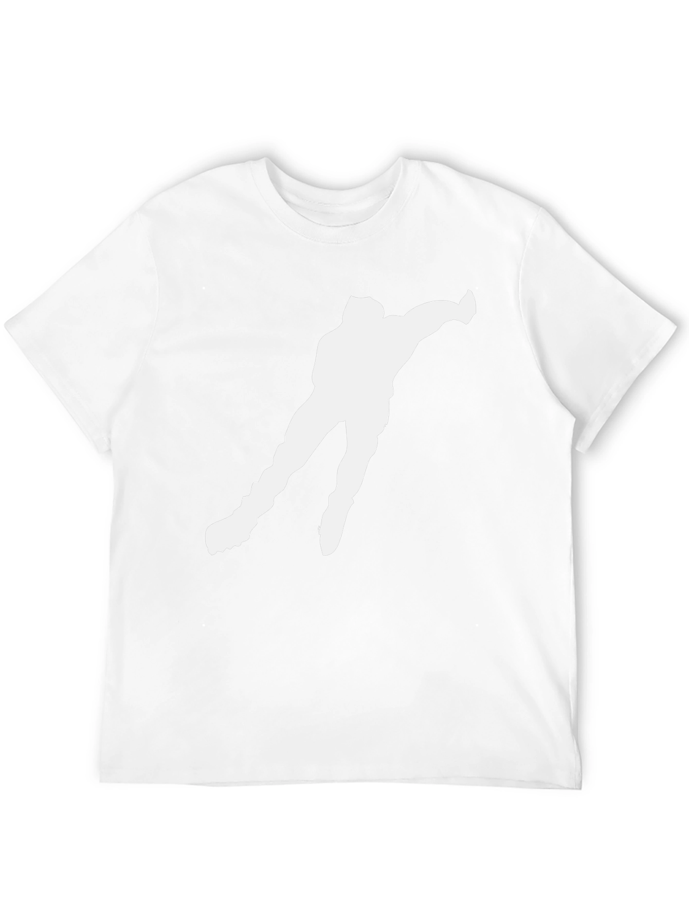 Ice Skater Silhouette Graphic T-Shirt - Black