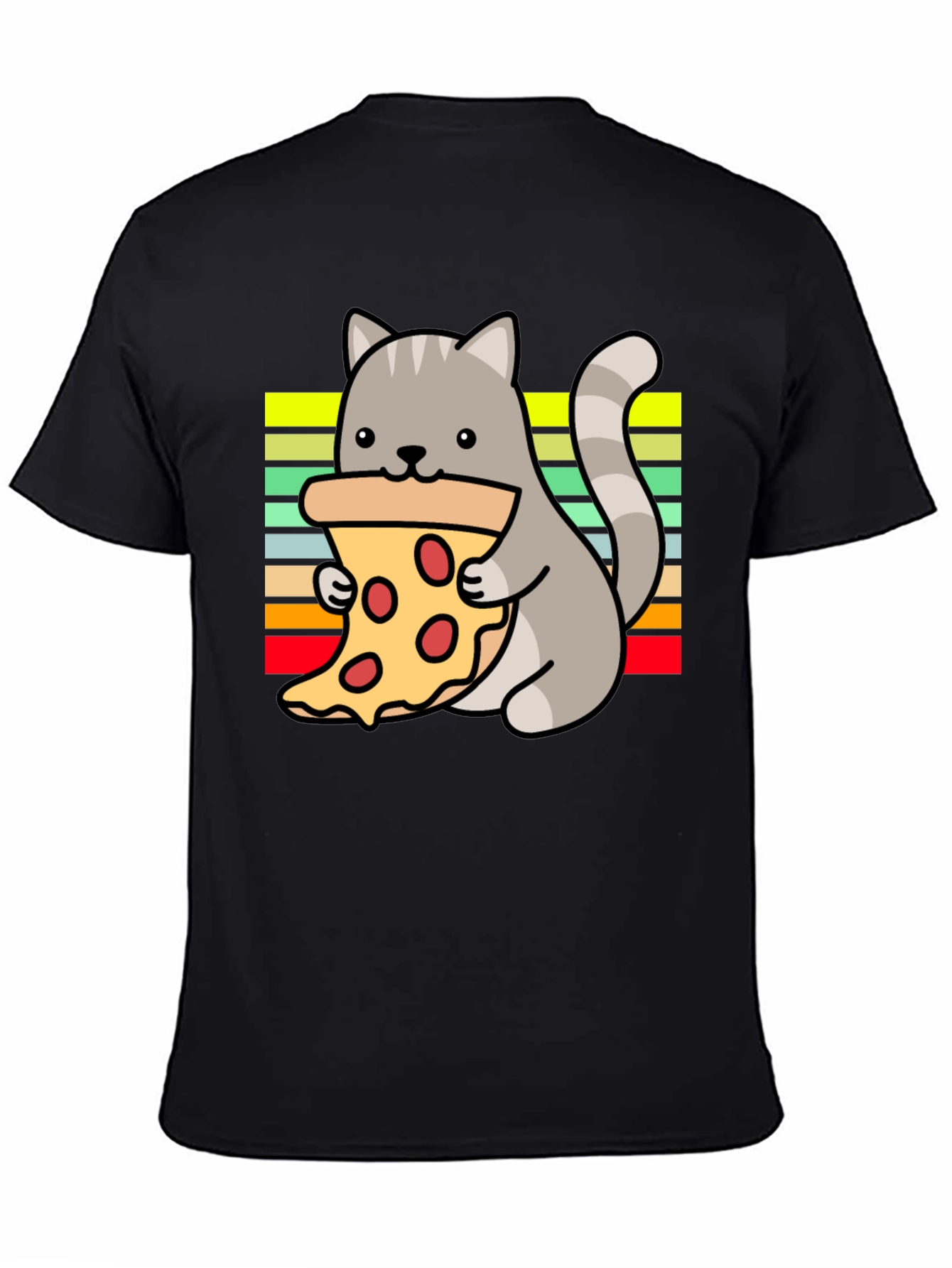 Cat Pizza Lover T-Shirt - Fun Graphic Tee