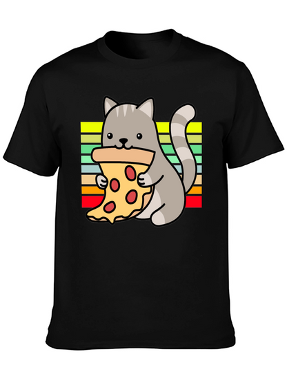 Cat Pizza Lover T-Shirt - Fun Graphic Tee