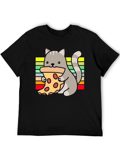 Cat Pizza Lover T-Shirt - Fun Graphic Tee