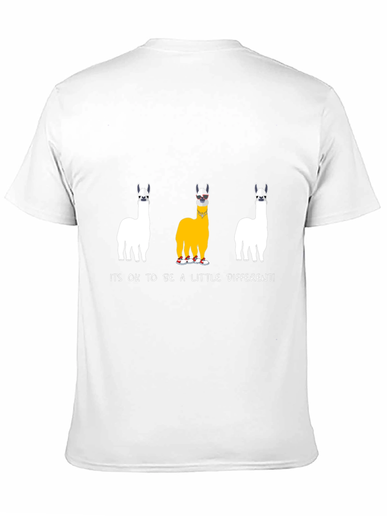 Unique Llama T-Shirt: Its OK to Be Different