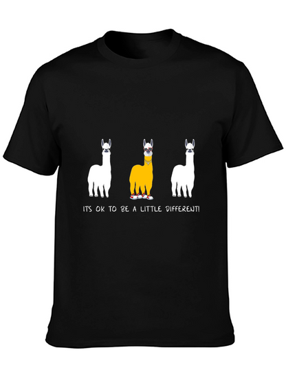 Unique Llama T-Shirt: Its OK to Be Different