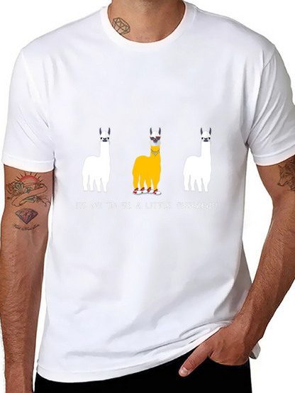 Unique Llama T-Shirt: Its OK to Be Different