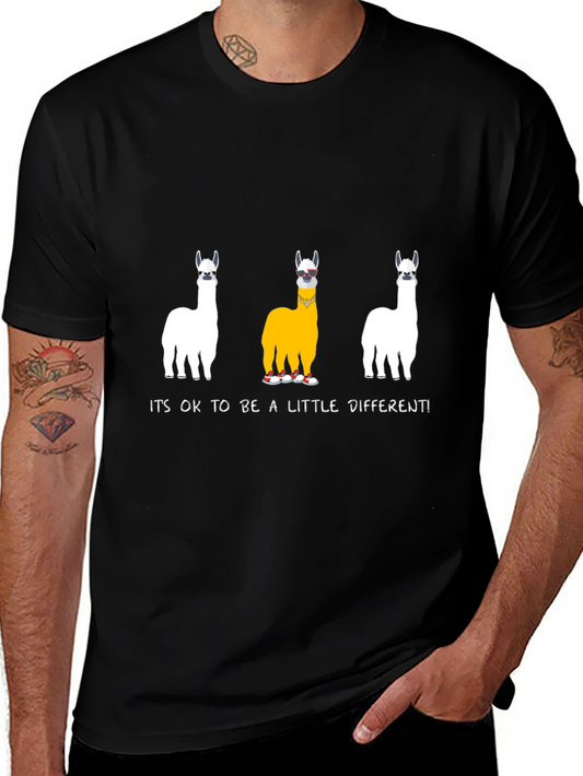 Unique Llama T-Shirt: Its OK to Be Different