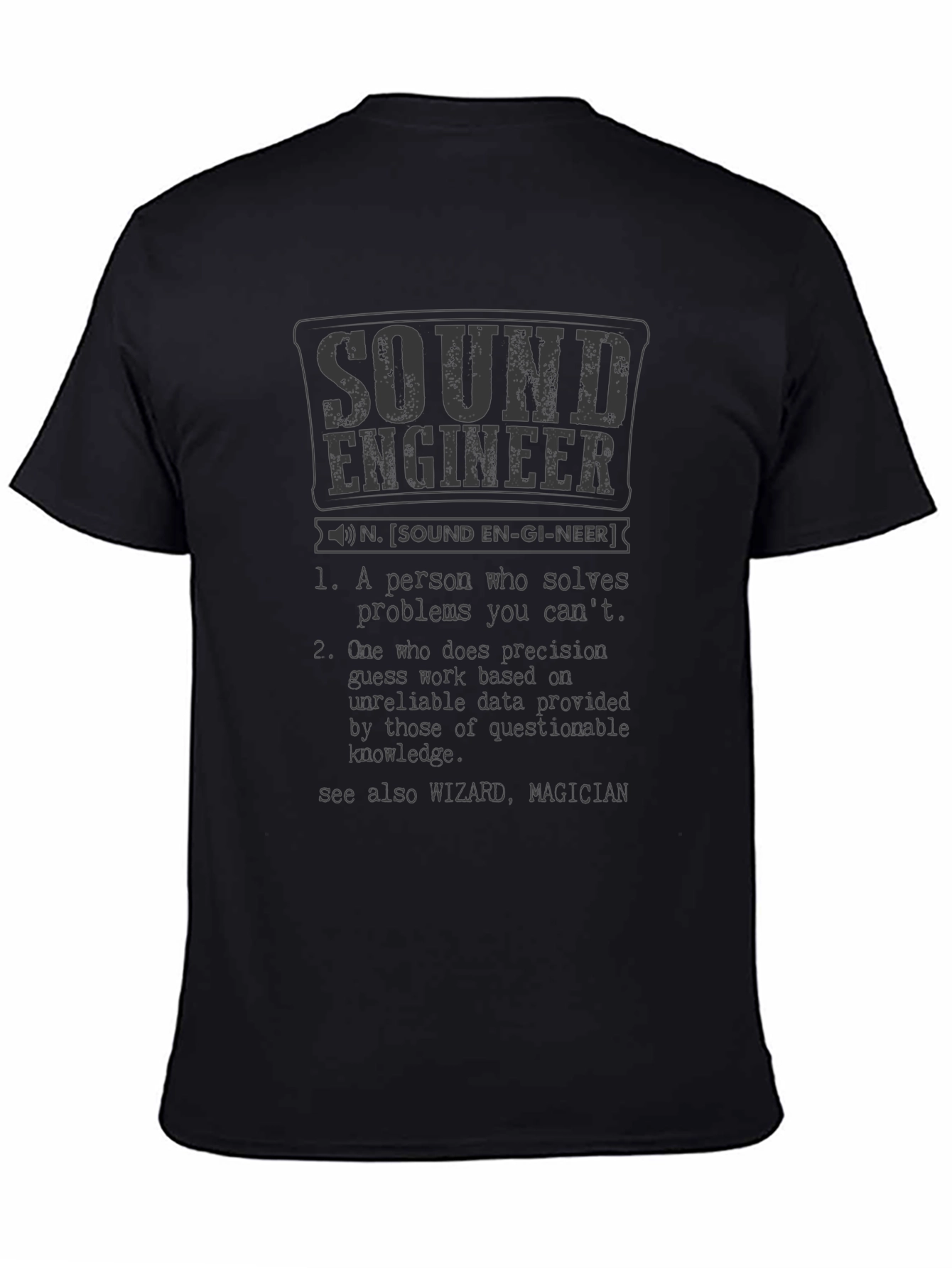 Sound Engineer Definition Graphic T-Shirt