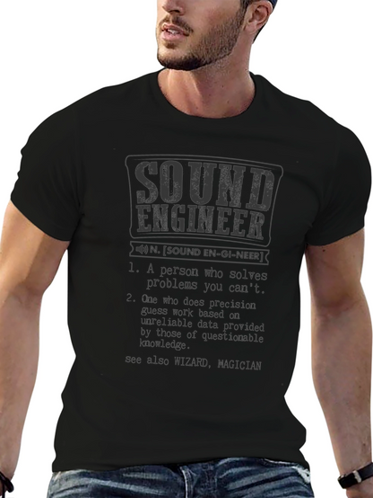 Sound Engineer Definition Graphic T-Shirt