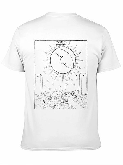 Moon Tarot Card Black T-Shirt