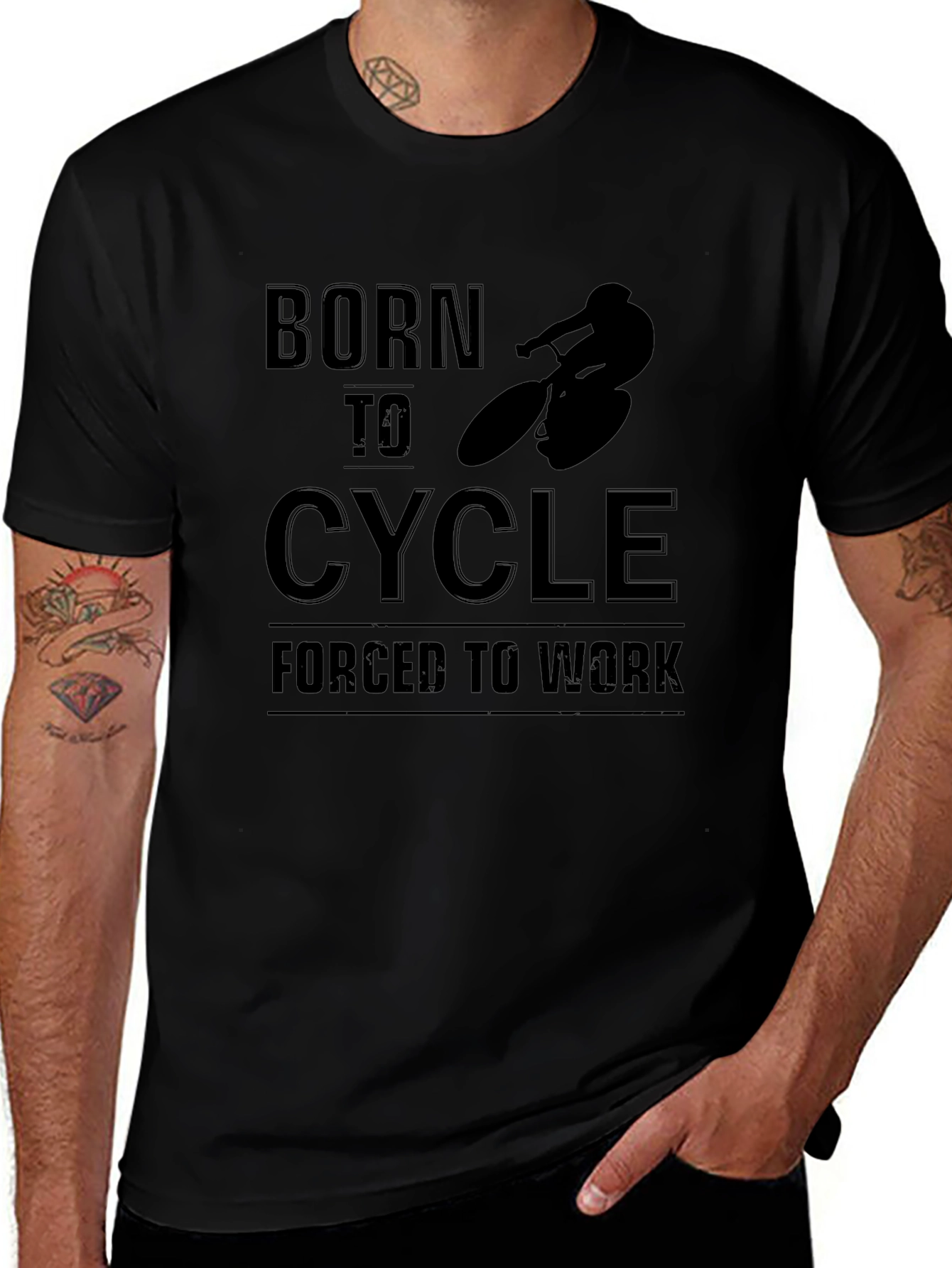 Born to Cycle Black T-Shirt