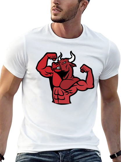 Muscle Bull Graphic Tee - Black