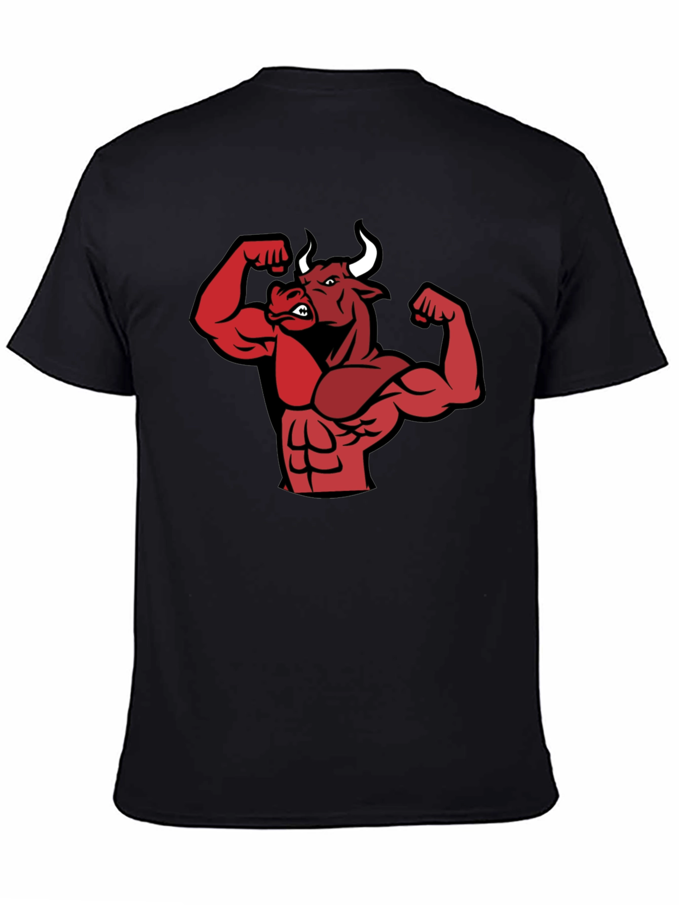 Muscle Bull Graphic Tee - Black