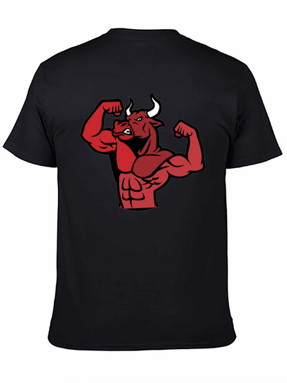 Muscle Bull Graphic Tee - Black