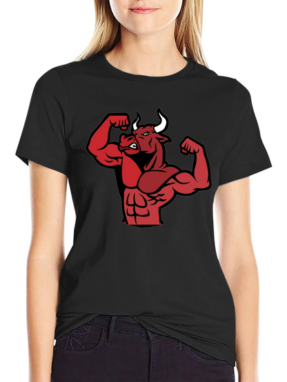 Muscle Bull Graphic Tee - Black