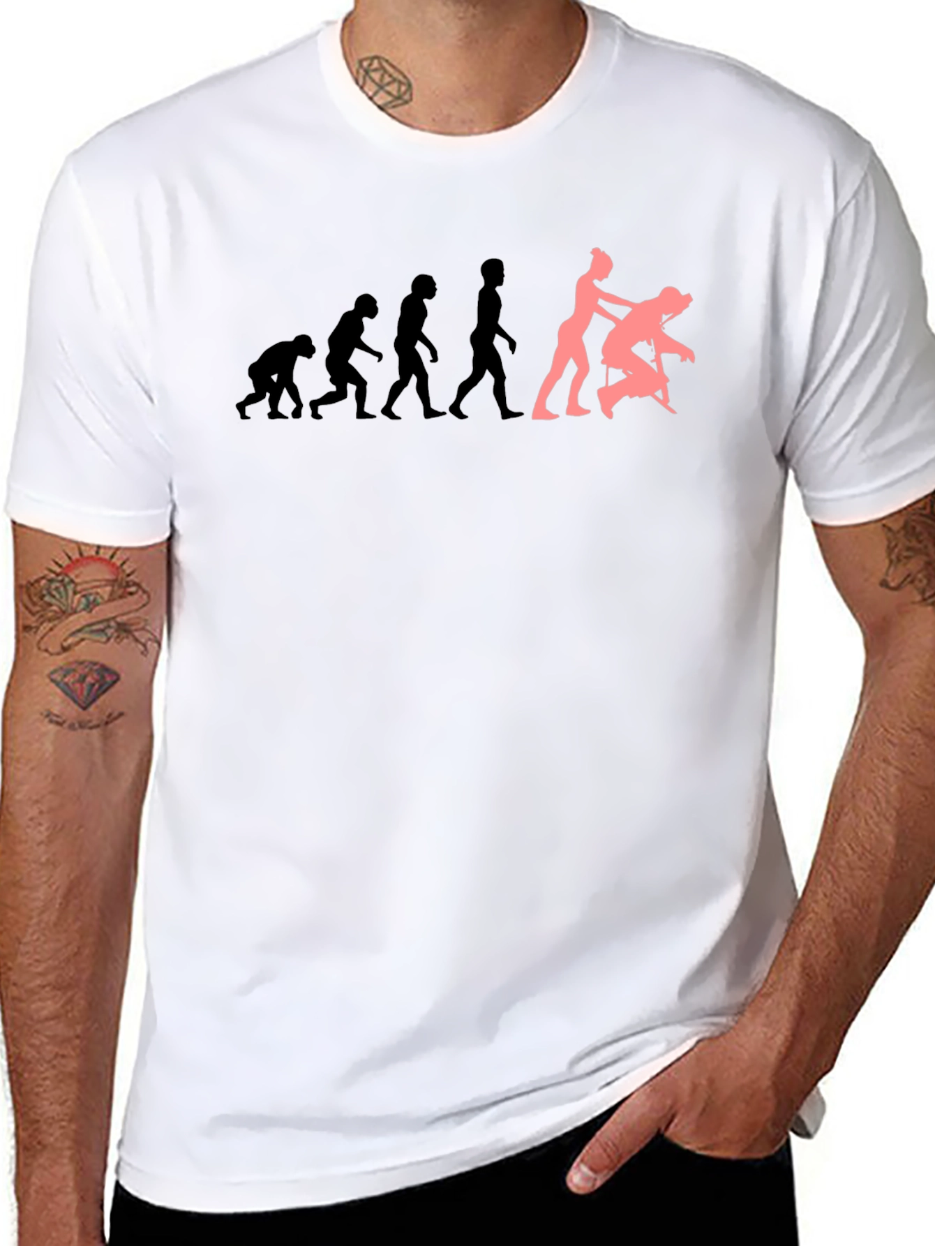 Evolution of Massage T-Shirt Funny Graphic Tee