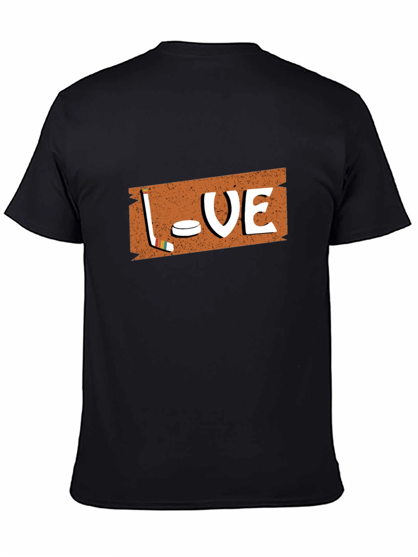 Hockey Love T-Shirt - Black Graphic Tee