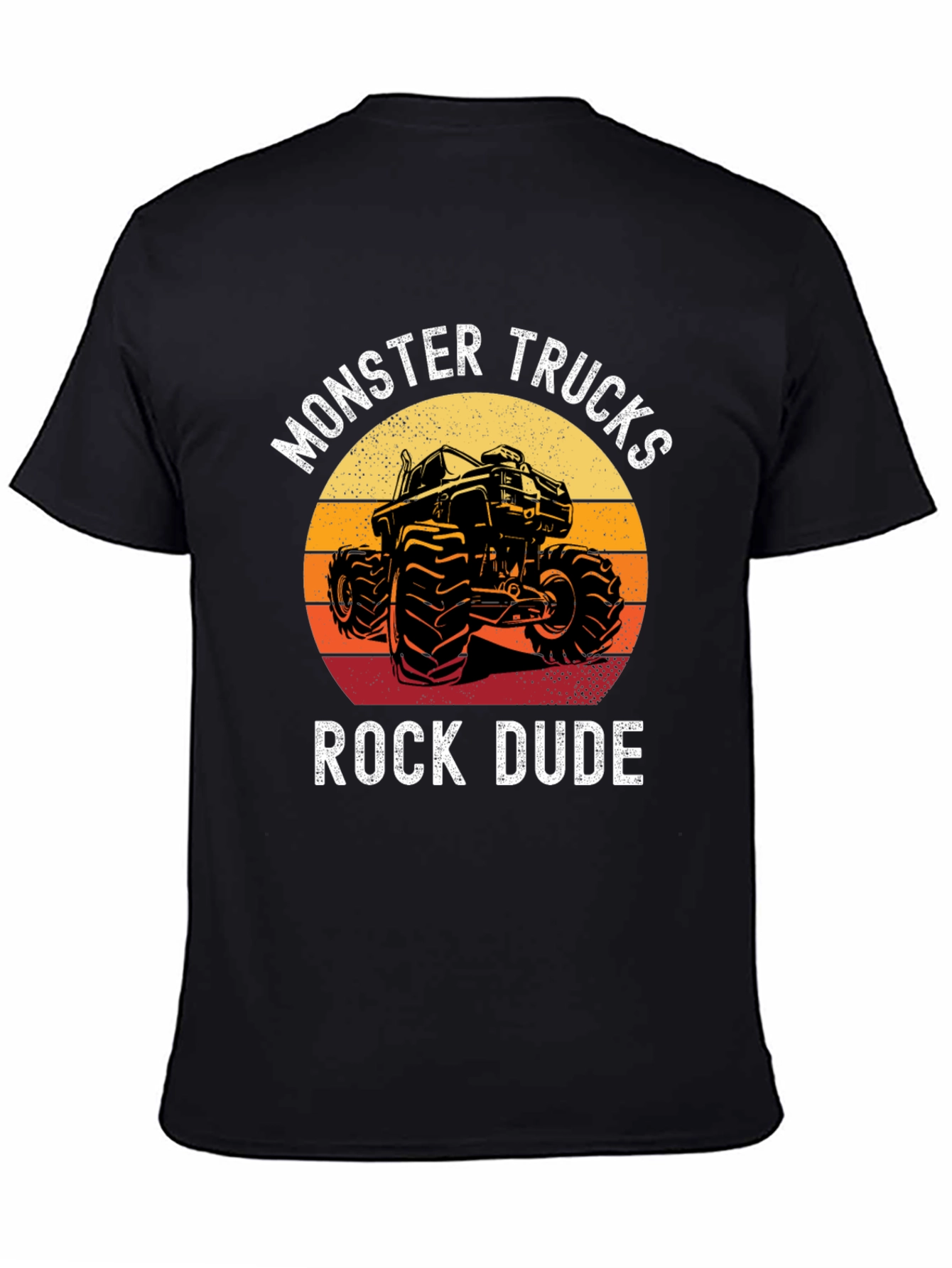 Monster Trucks Rock Dude Graphic T-Shirt