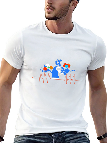 Heartbeat Graffiti Artist Graphic T-Shirt