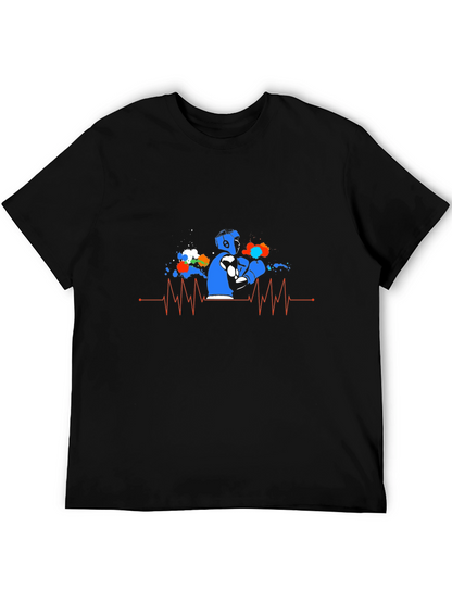 Heartbeat Graffiti Artist Graphic T-Shirt