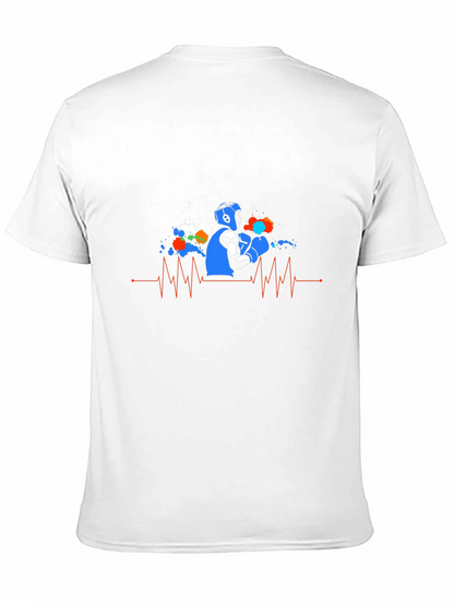 Heartbeat Graffiti Artist Graphic T-Shirt