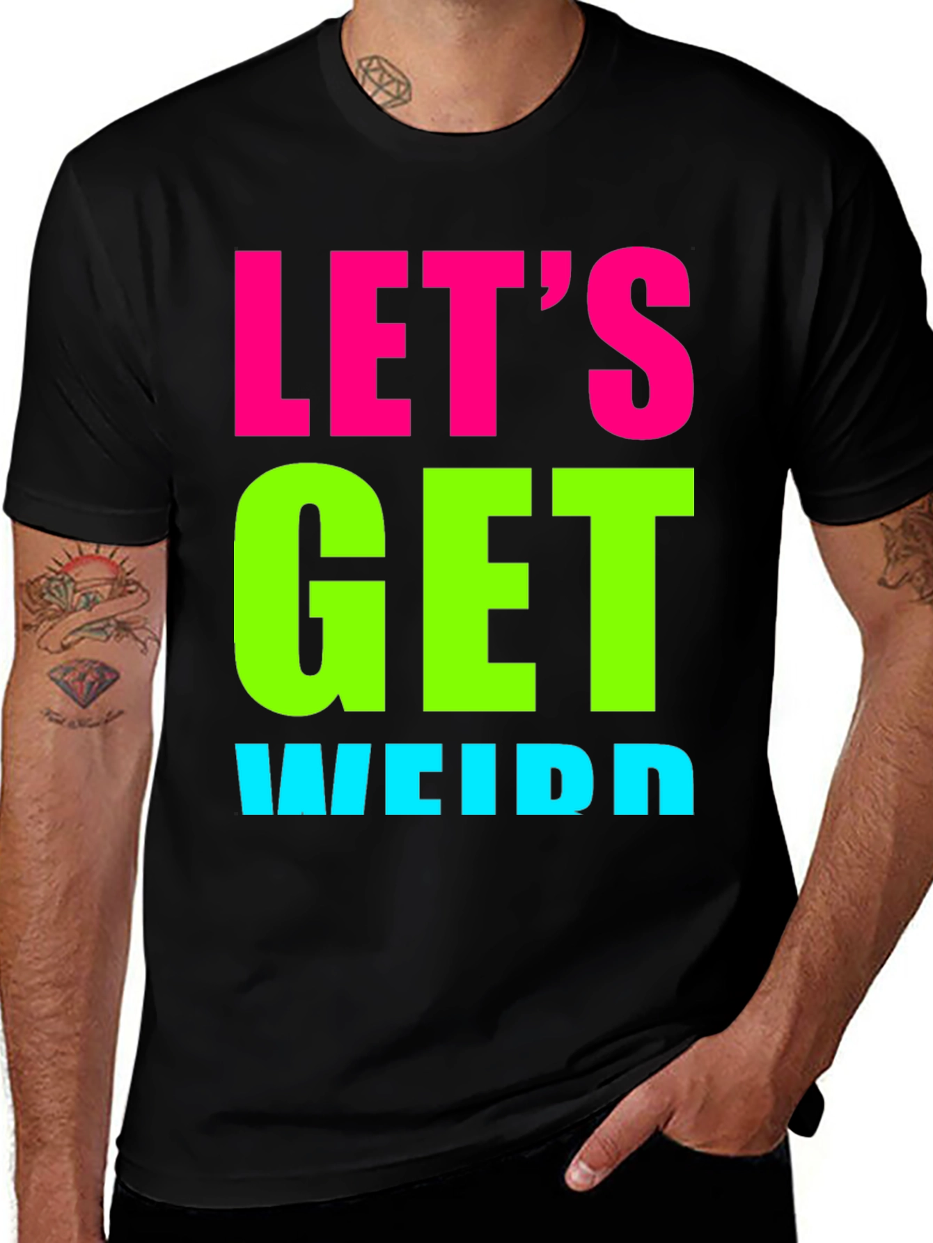 Lets Get Weird Graphic Tee - Black