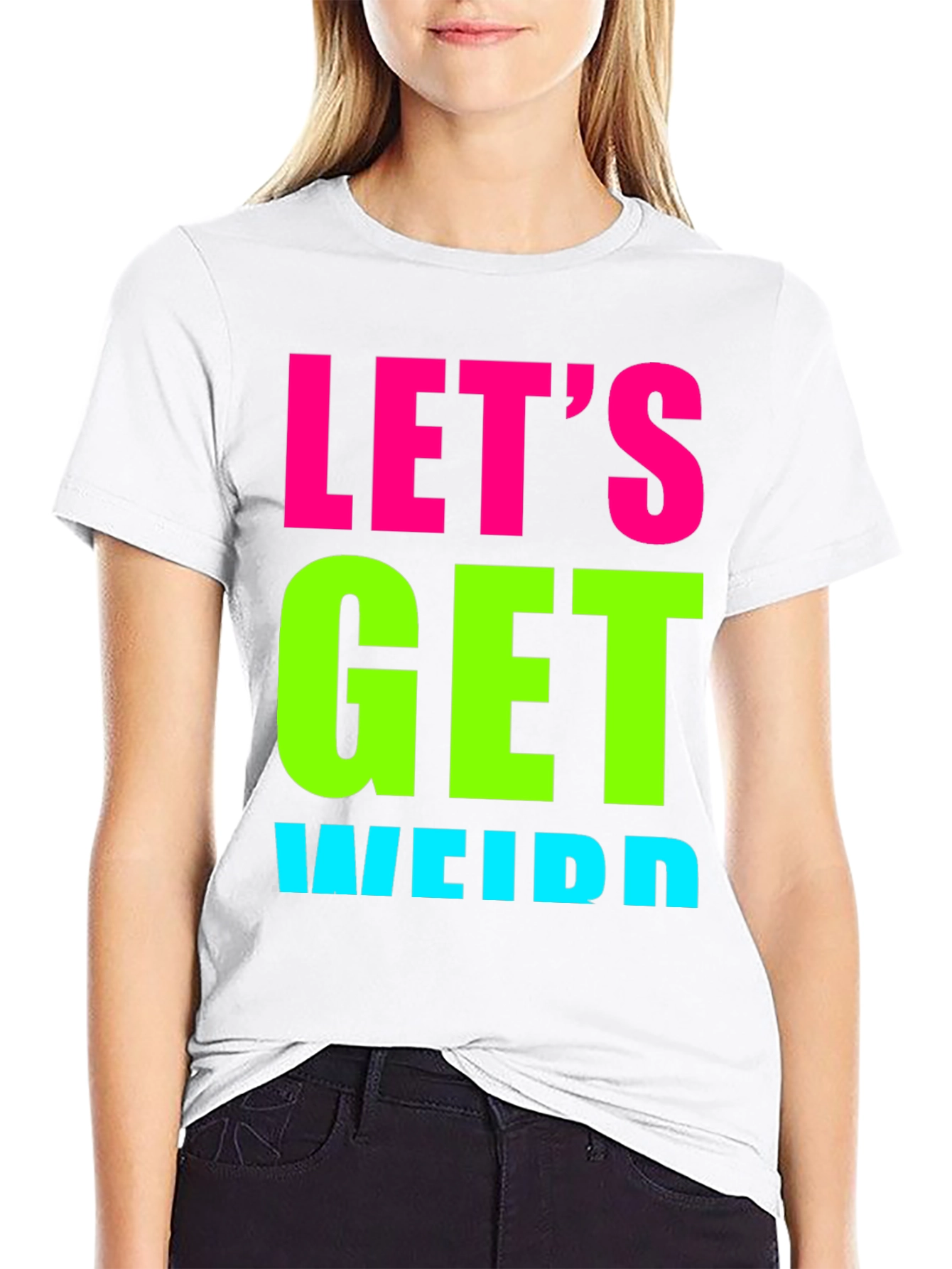 Lets Get Weird Graphic Tee - Black