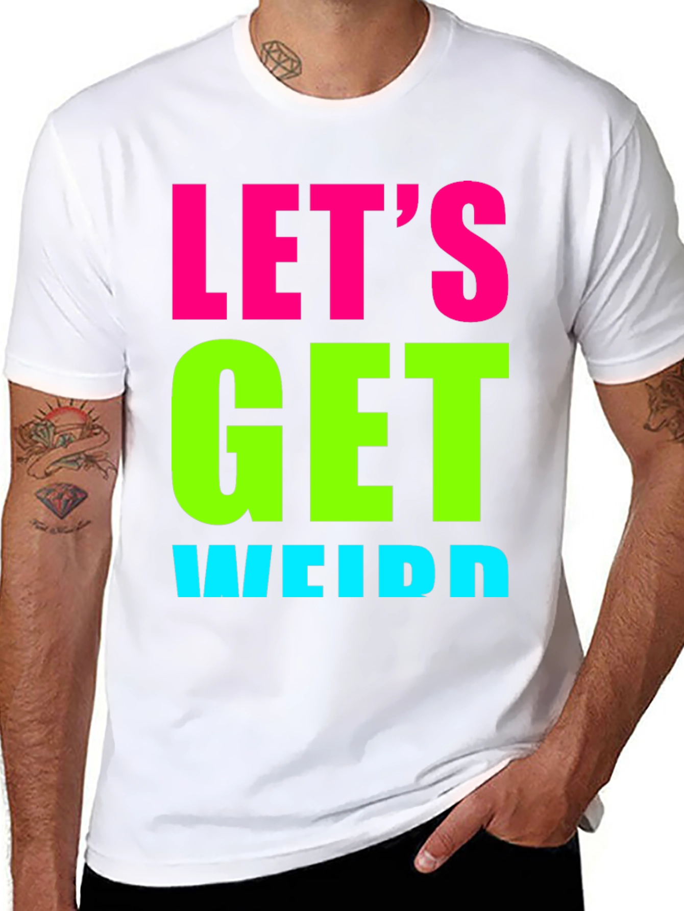 Lets Get Weird Graphic Tee - Black