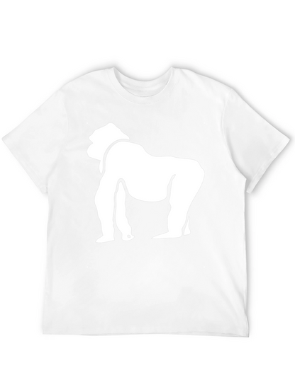 Gorilla Graphic Tee - Black Cotton Casual T-Shirt