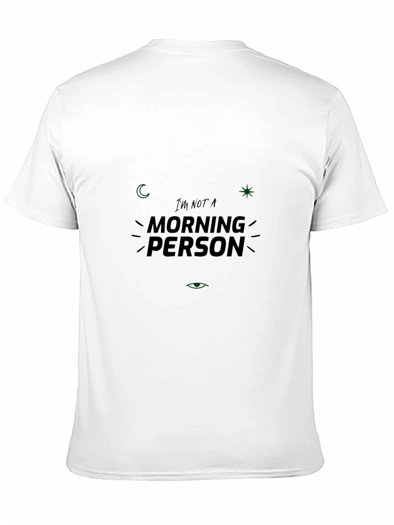Im Not A Morning Person Black T-Shirt