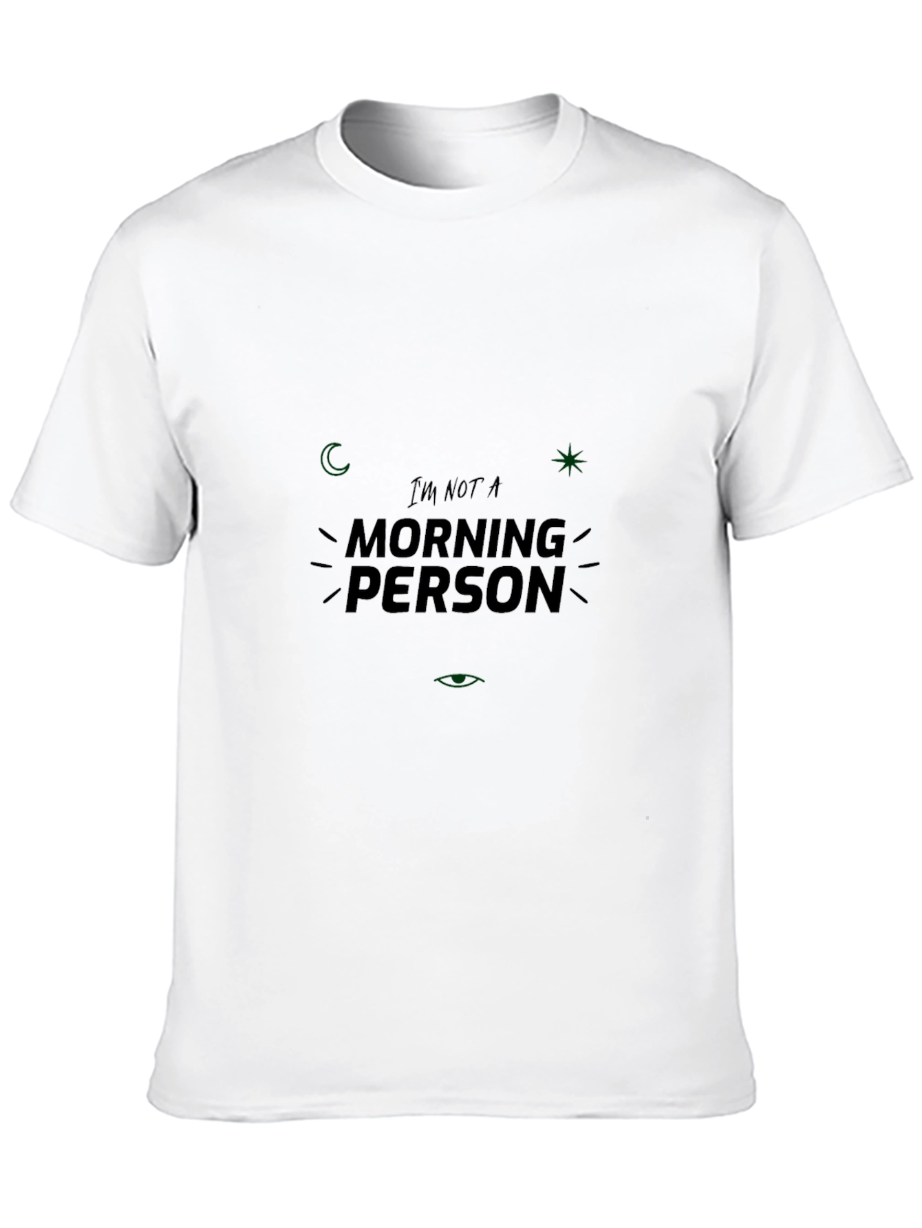 Im Not A Morning Person Black T-Shirt