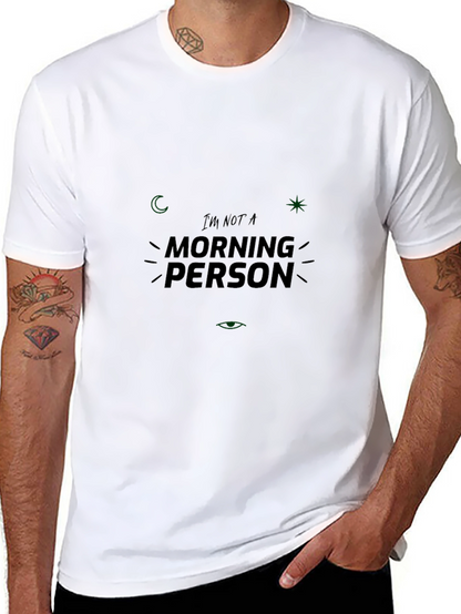 Im Not A Morning Person Black T-Shirt