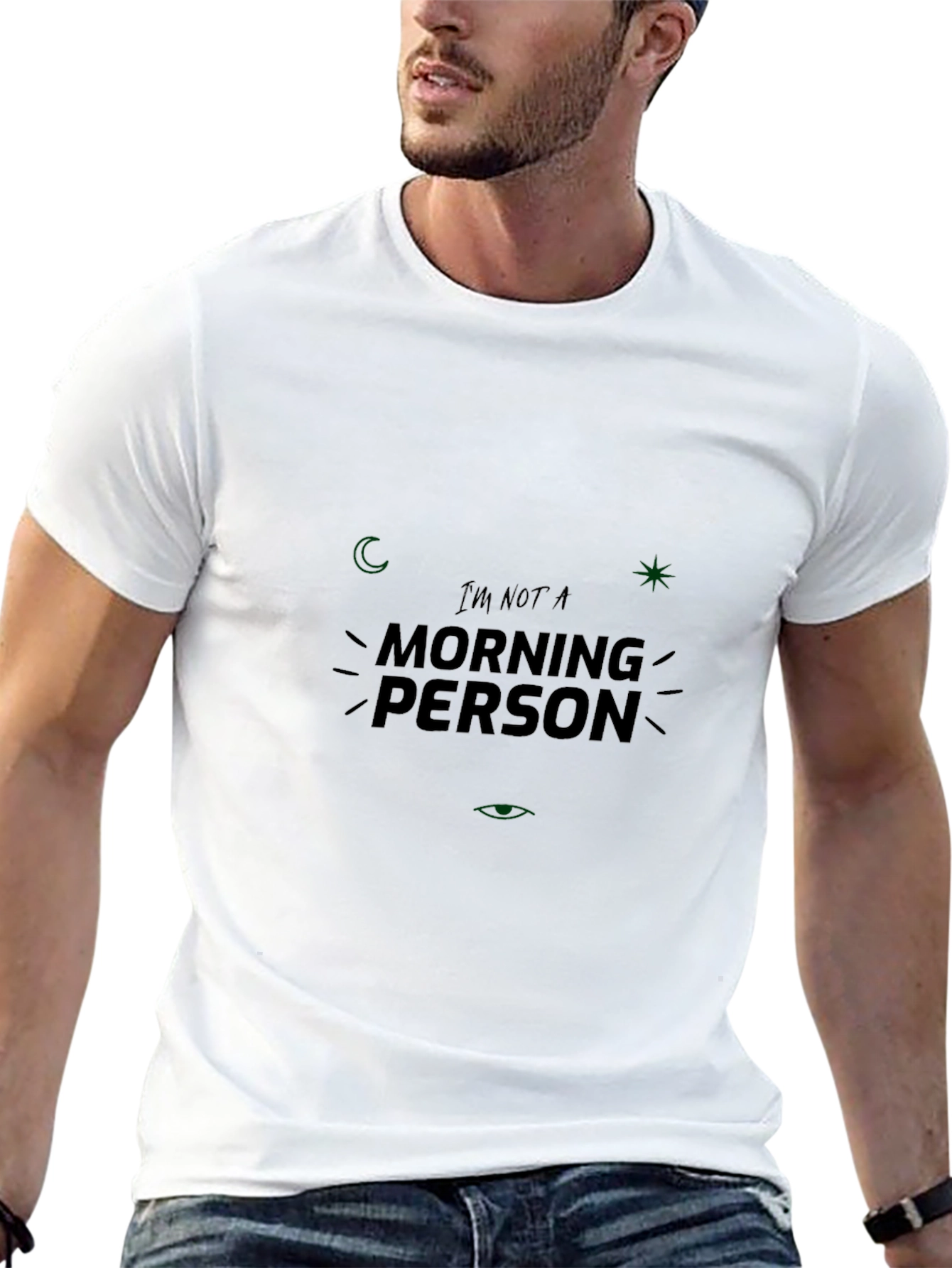 Im Not A Morning Person Black T-Shirt