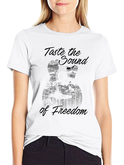 Taste of Freedom Guitar Graphic T-Shirt