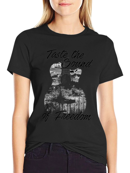 Taste of Freedom Guitar Graphic T-Shirt