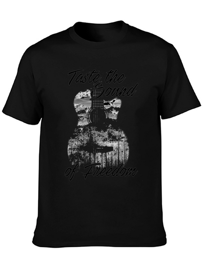Taste of Freedom Guitar Graphic T-Shirt