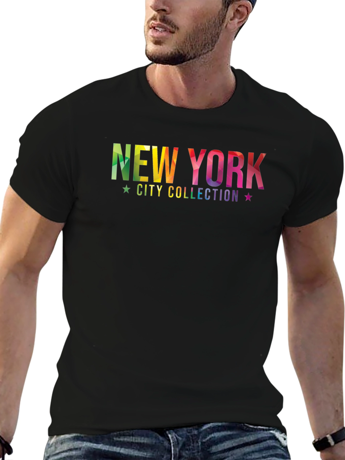 New York City Collection Rainbow Graphic Tee