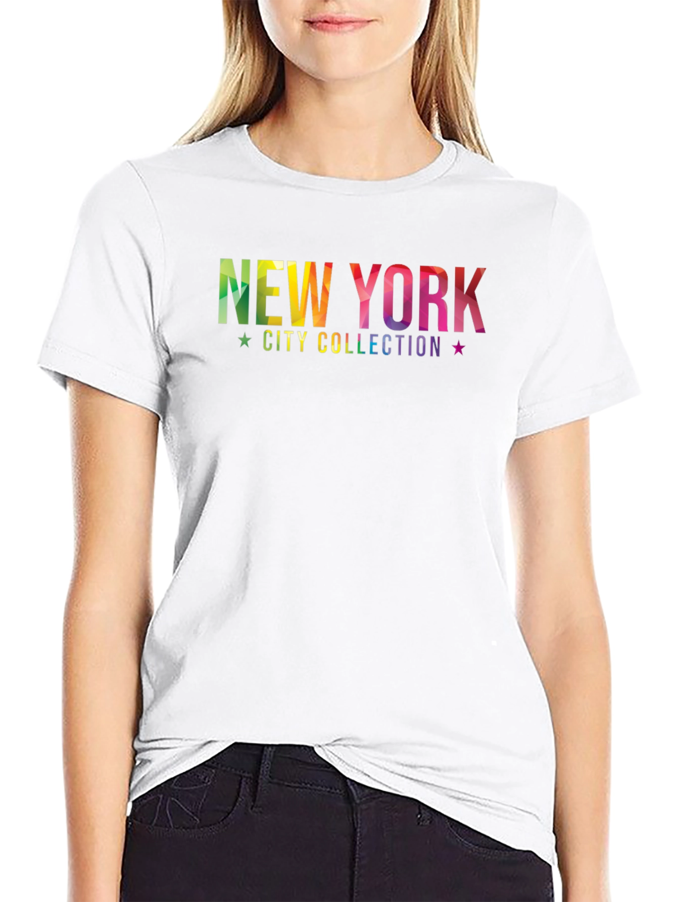 New York City Collection Rainbow Graphic Tee