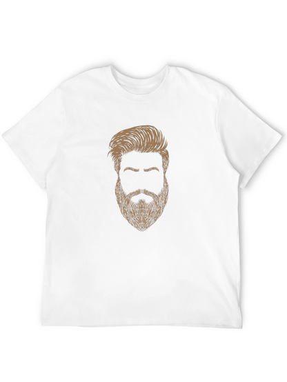 Bearded Man Graphic Tee - Stylish Black T-Shirt