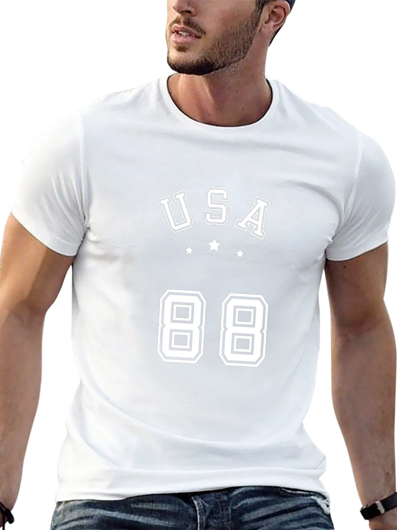 USA 88 Graphic Tee - Retro Style