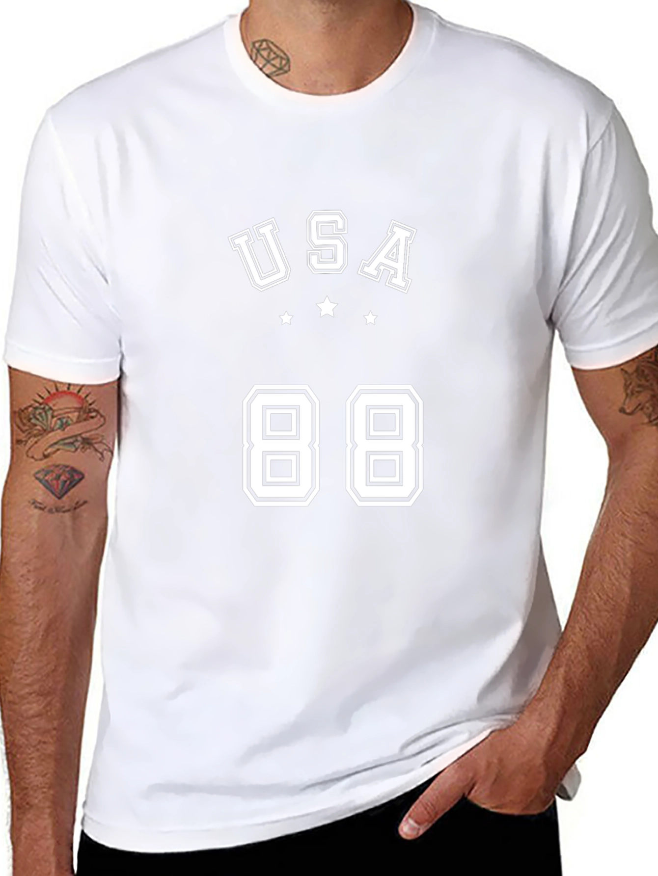 USA 88 Graphic Tee - Retro Style